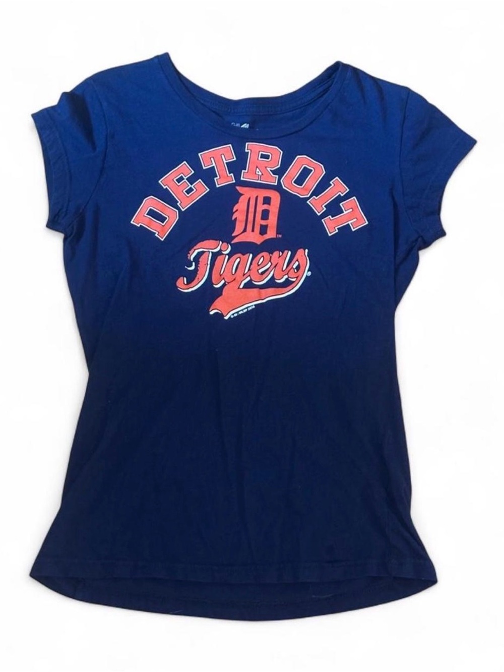 Detroit Tigers Navy Blue Graphic Tee